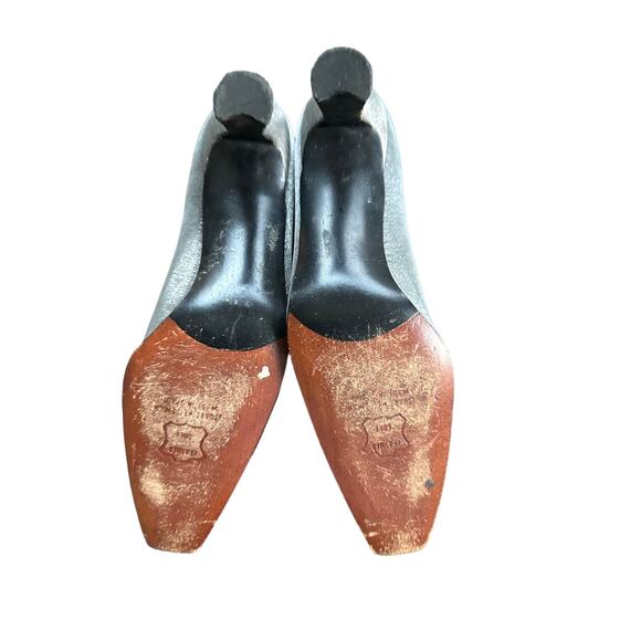 STUART WEITZMAN SILVER SATIN PUMPS 7.5AA - Picture 6 of 6